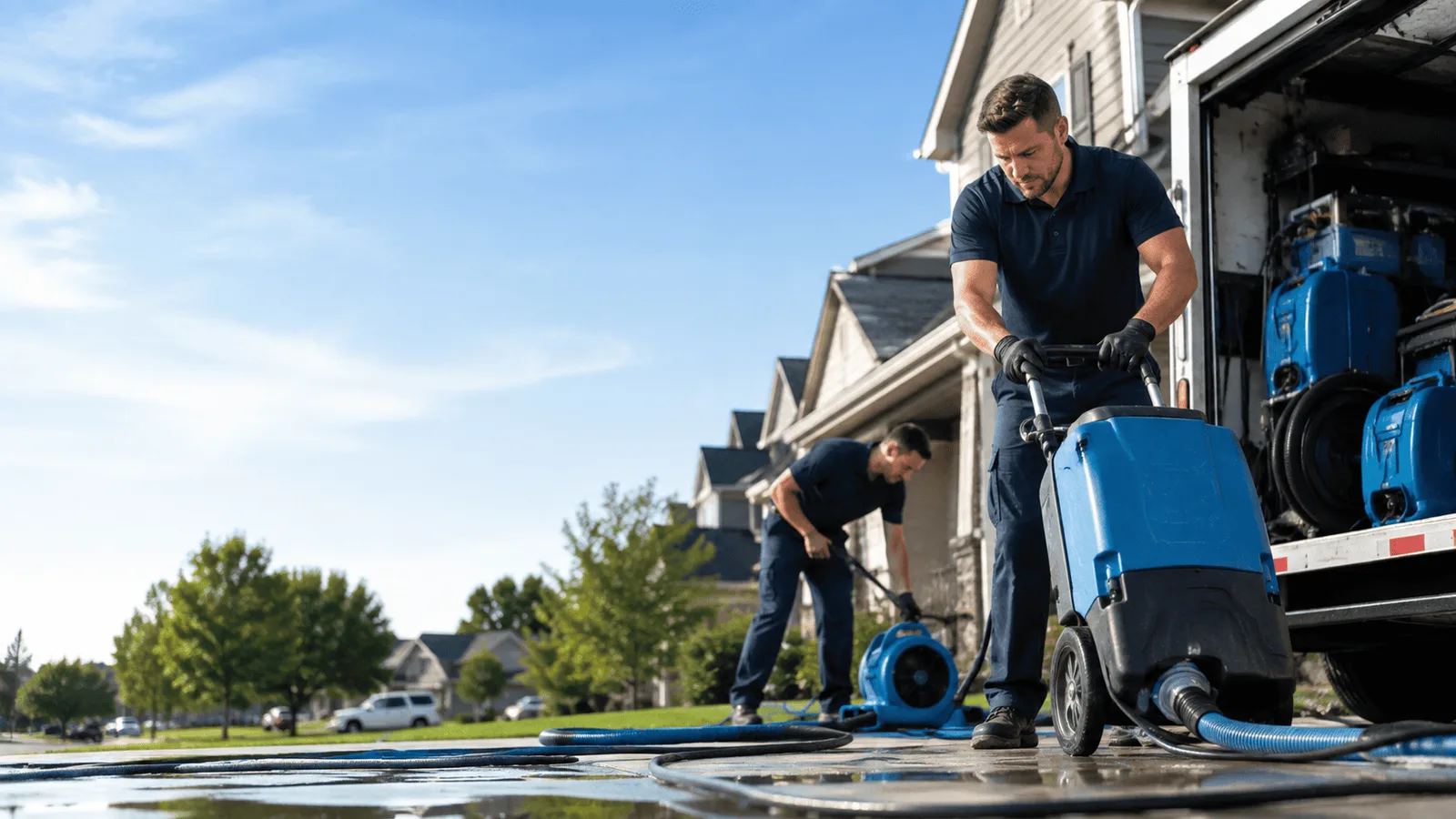 Dehumidification being performed in Woodlawn, VA